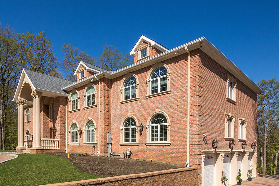 Brick Home with Danish "1776"